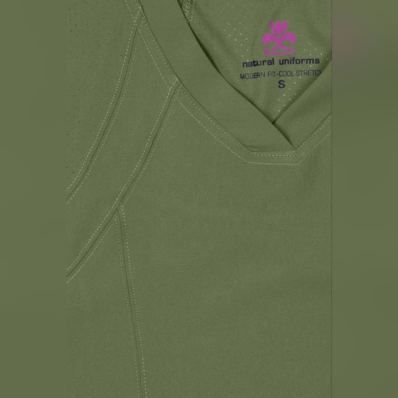 Olive Green Women's Scrub Set - Picture 4 of 11